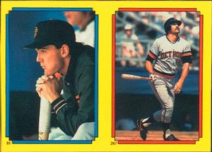 1988 Topps Stickers #89 / 267 Mike Aldrete / Kirk Gibson Front