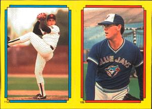 1988 Topps Stickers #114 / 186 Lance McCullers / Tom Henke Front