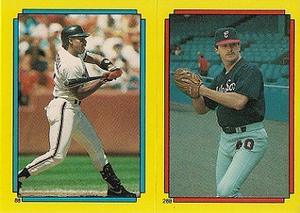 1988 Topps Stickers #88 / 288 Kevin Mitchell / Jim Winn Front