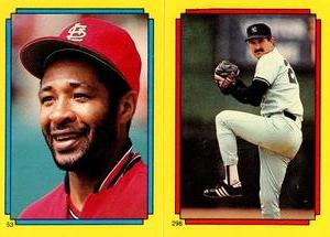 1988 Topps Stickers #53 / 298 Ozzie Smith / Rick Rhoden Front