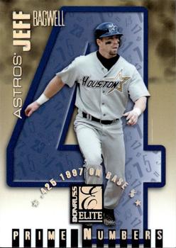 1998 Donruss Elite - Prime Numbers Samples #9a Jeff Bagwell Front