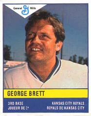 1985 General Mills Stickers #NNO George Brett Front