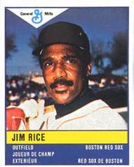1985 General Mills Stickers #NNO Jim Rice Front