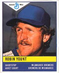 1985 General Mills Stickers #NNO Robin Yount Front