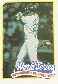 1989 O-Pee-Chee #382 1988 World Series Game 1 Front