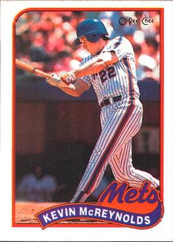 1989 O-Pee-Chee #85 Kevin McReynolds Front