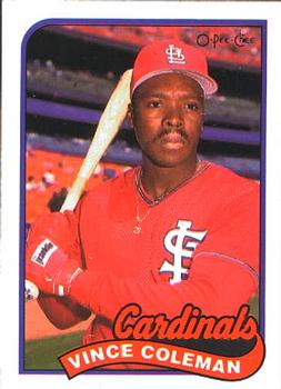 1989 O-Pee-Chee #90 Vince Coleman Front