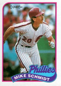 1989 O-Pee-Chee #100 Mike Schmidt Front