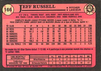 1989 O-Pee-Chee #166 Jeff Russell Back