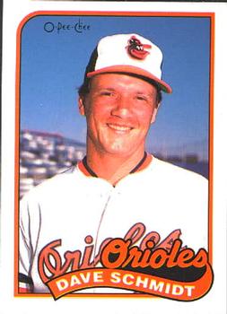 1989 O-Pee-Chee #231 Dave Schmidt Front