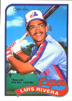 1989 O-Pee-Chee #257 Luis Rivera Front