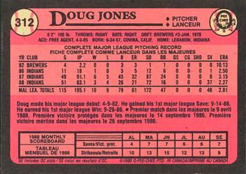 1989 O-Pee-Chee #312 Doug Jones Back