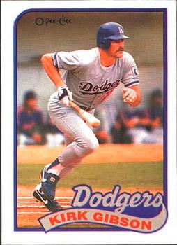 1989 O-Pee-Chee #340 Kirk Gibson Front