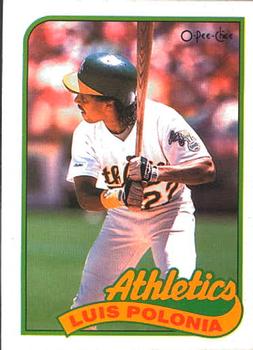 1989 O-Pee-Chee #386 Luis Polonia Front