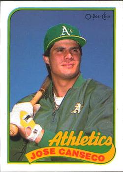 1989 O-Pee-Chee #389 Jose Canseco Front