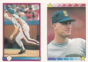 1989 O-Pee-Chee Stickers #10 / 319 Kevin McReynolds / Jay Buhner Front