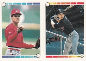 1989 O-Pee-Chee Stickers #37 / 288 Luis Alicea / Greg Gagne Front