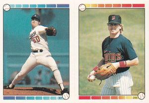 1989 O-Pee-Chee Stickers #61 / 286 Jay Howell / Danny Gladden Front