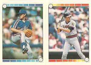 1989 O-Pee-Chee Stickers #97 / 175 Randy Myers / Bob Boone Front