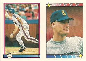 1989 O-Pee-Chee Stickers #10 / 319 Kevin McReynolds / Jay Buhner Front
