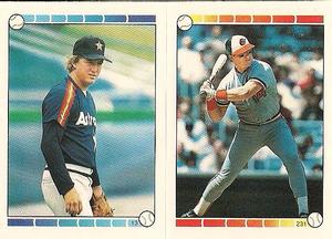 1989 O-Pee-Chee Stickers #13 / 231 Dave Smith / Mickey Tettleton Front