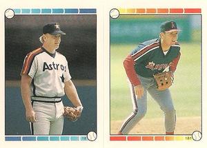 1989 O-Pee-Chee Stickers #18 / 181 Buddy Bell / Jack Howell Front