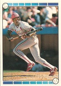 1989 O-Pee-Chee Stickers #43 Vince Coleman Front