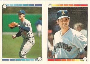1989 O-Pee-Chee Stickers #67 / 223 Mike Marshall / Jim Presley Front