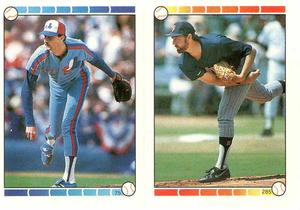 1989 O-Pee-Chee Stickers #75 / 285 Andy McGaffigan / Bert Blyleven Front