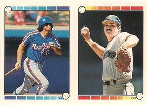 1989 O-Pee-Chee Stickers #93 / 222 Keith Hernandez / Steve Balboni Front