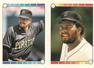1989 O-Pee-Chee Stickers #126 / 251 Jose Lind / Lee Smith Front