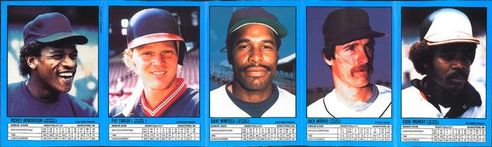 1987 General Mills Booklets #2 Kirk Gibson / Robin Yount / Wade Boggs / Roger Clemens / Don Mattingly / Rickey Henderson / Pat Tabler / Dave Winfield / Jack Morris / Eddie Murray Back