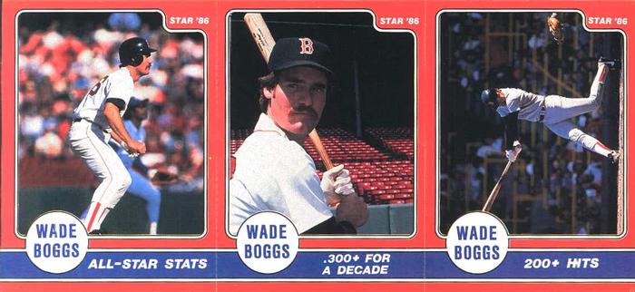 1986 Star Wade Boggs #4-6 Wade Boggs Front