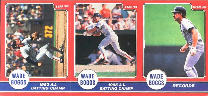 1986 Star Wade Boggs #7-9 Wade Boggs Front