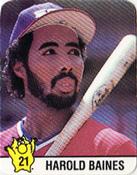 1987 Hostess Superstar Series '87 Stickers #21 Harold Baines Front
