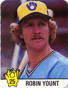 1987 Hostess Superstar Series '87 Stickers #25 Robin Yount Front