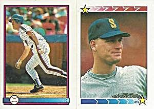 1989 Topps Stickers #10 / 319 Kevin McReynolds / Jay Buhner Front