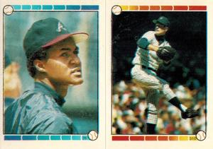 1989 Topps Stickers #26 / 310 Andres Thomas / Tommy John Front