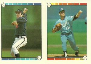 1989 Topps Stickers #29 / 269 Rick Mahler / Floyd Bannister Front