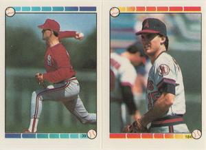 1989 Topps Stickers #39 / 184 Todd Worrell / Kirk McCaskill Front