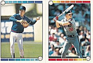 1989 Topps Stickers #50 / 210 Mark Grace / Cory Snyder Front