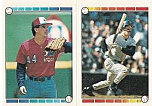 1989 Topps Stickers #69 / 311 Tim Burke / Mike Pagliarulo Front