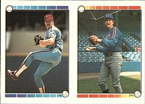 1989 Topps Stickers #116 / 245 Kevin Gross / Charlie Hough Front