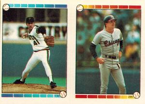 1989 Topps Stickers #130 / 295 Mike Dunne / Dave Gallagher Front