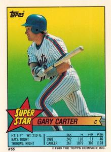 1989 Topps Stickers #216 Joe Carter Back
