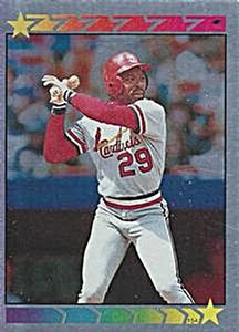 1989 Topps Stickers #154 Vince Coleman Front