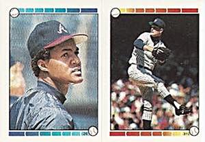 1989 Topps Stickers #26 / 310 Andres Thomas / Tommy John Front