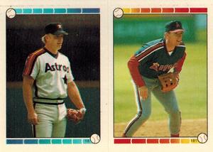 1989 Topps Stickers #18 / 181 Buddy Bell / Jack Howell Front