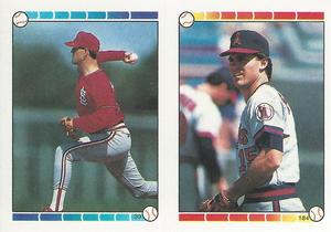 1989 Topps Stickers #39 / 184 Todd Worrell / Kirk McCaskill Front