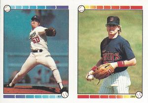 1989 Topps Stickers #61 / 286 Jay Howell / Danny Gladden Front
